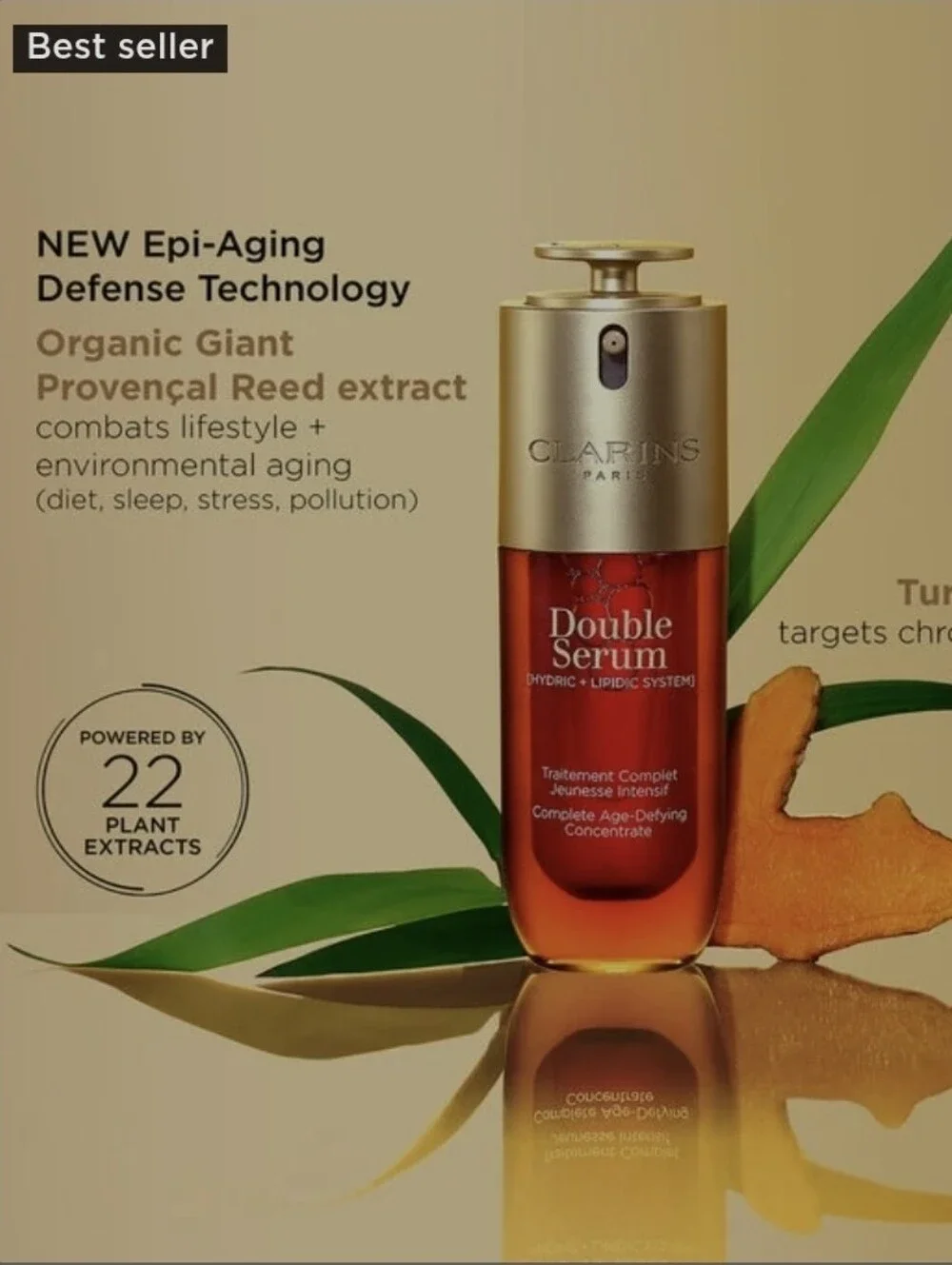 CLARINS DOUBLE SERUM® - Anti- Aging + Anti-Wrinkle Serum